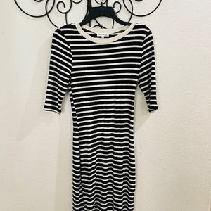 Black and White Stripped Dress